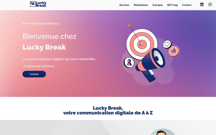 Screenshot of luckybreak.fr