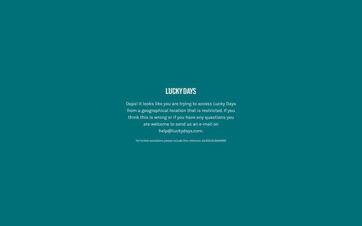 Screenshot of luckydays.com