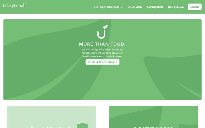 Screenshot of luckylunch.de