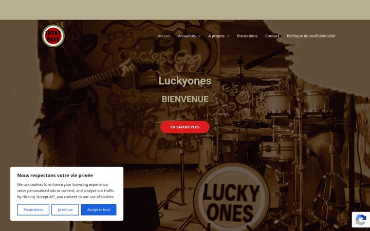 Screenshot of luckyones.fr