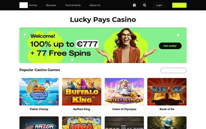 Екранна снимка на luckypays-casino-online.com