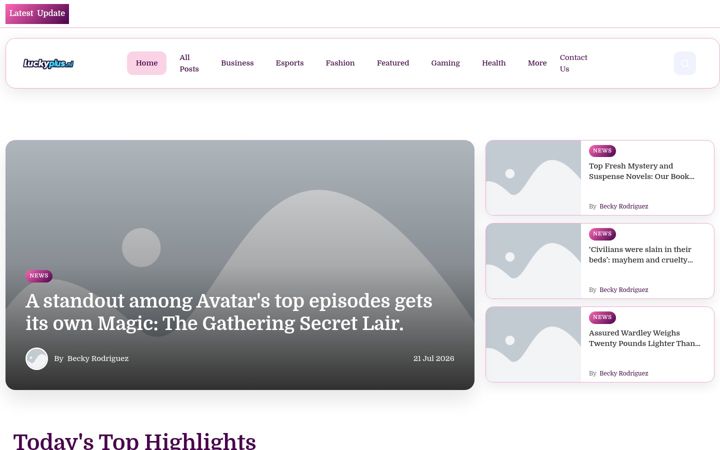 Screenshot of luckyplus.nl