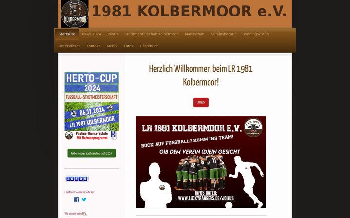 Screenshot of luckyrangers.de