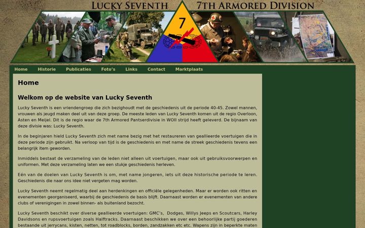 Screenshot of luckyseventh.nl