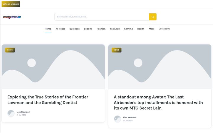 Screenshot of luckytrend.nl