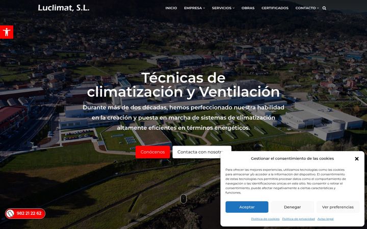 Zrzut ekranu luclimat.es