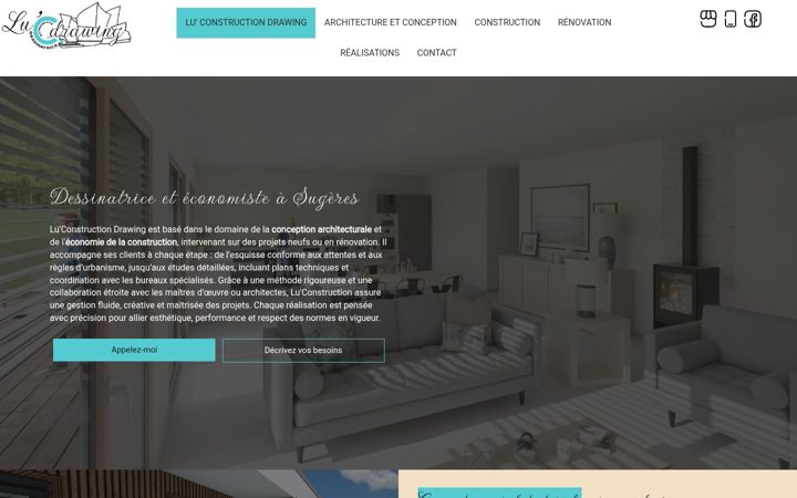 Screenshot of luconstruction.fr