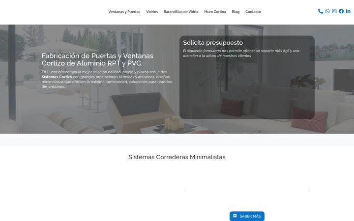 Screenshot of lucor.es