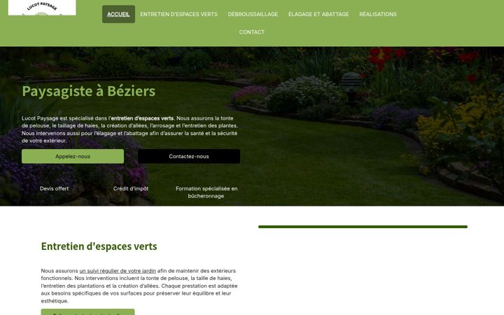 Screenshot of lucot-paysage.fr