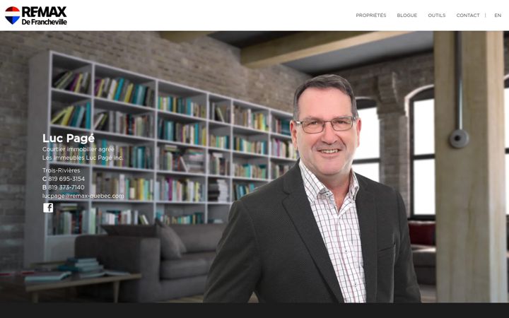Screenshot of lucpage.ca