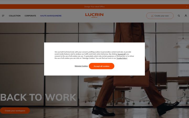 Screenshot of lucrin.ca
