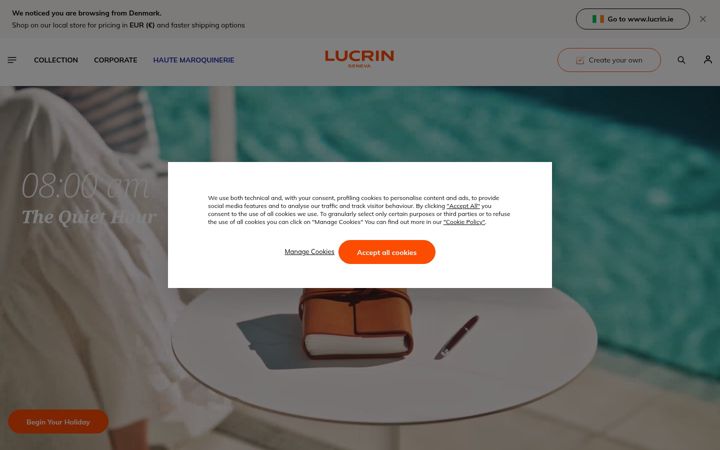 Screenshot of lucrin.com