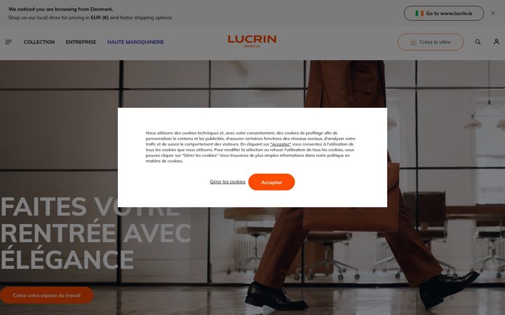 Screenshot of lucrin.fr