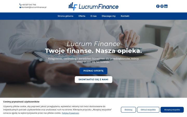 Screenshot of lucrumfinance.pl