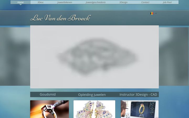 Screenshot of lucvandenbroeck.be