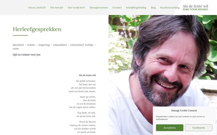 Screenshot of lucvandevijver.be