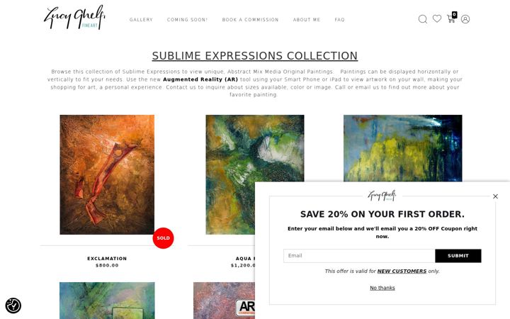 Screenshot of lucyghelfi.com