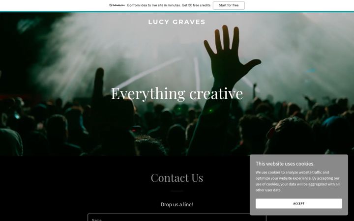 Screenshot of lucygraves.com