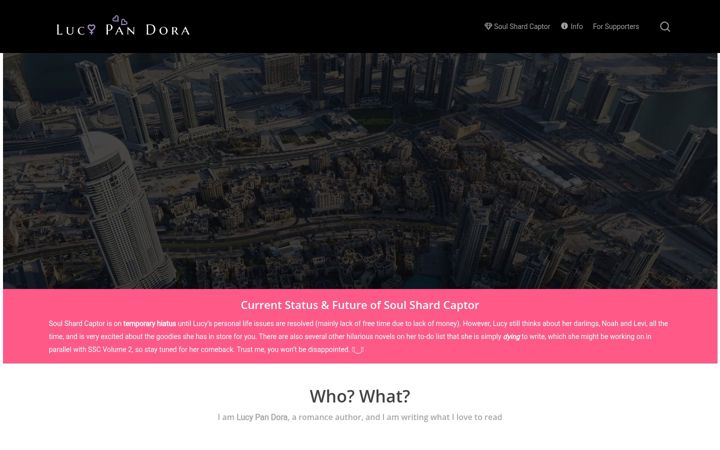 Screenshot of lucypandora.com