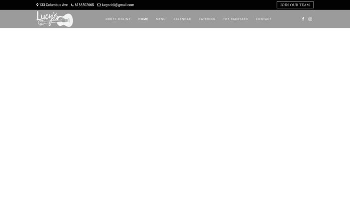 Screenshot of lucysdeli.com