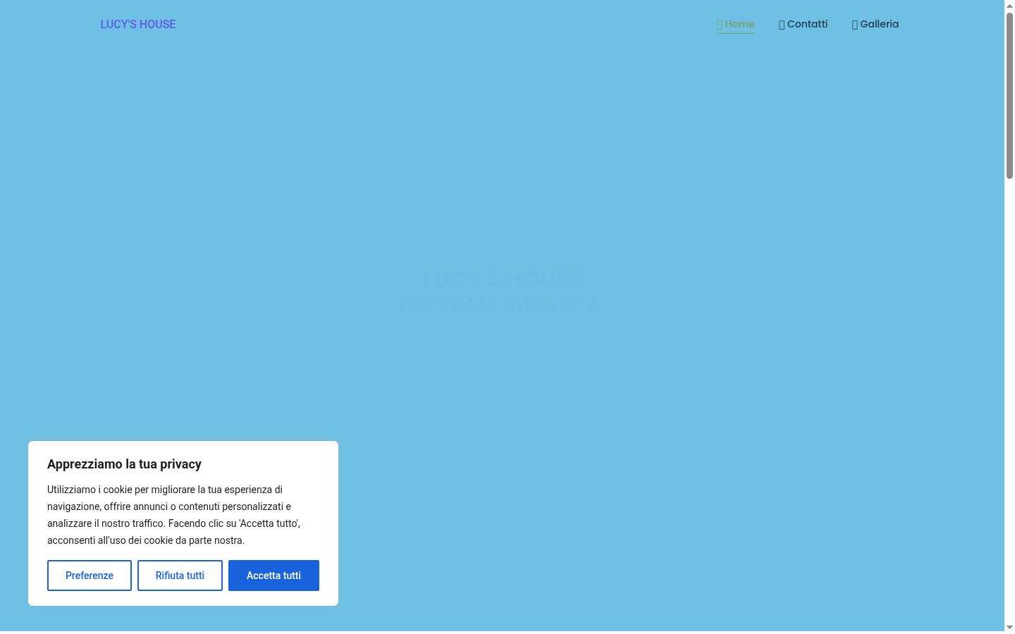 Screenshot des Einwilligungsbanners vor jeglicher Interaktion