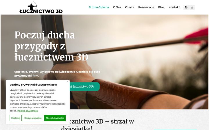 Screenshot of lucznictwo3d.pl