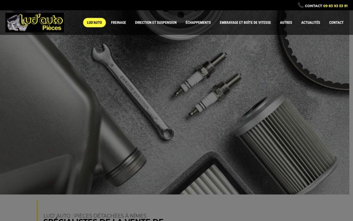 Screenshot of lud-autopieces-nimes.fr