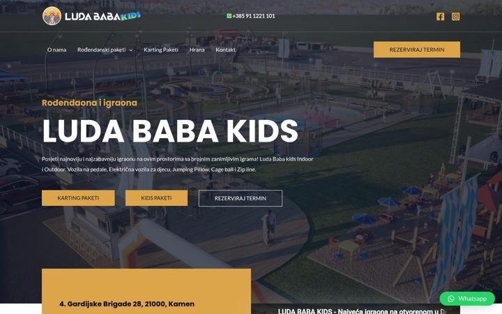 Screenshot of ludababakids.com