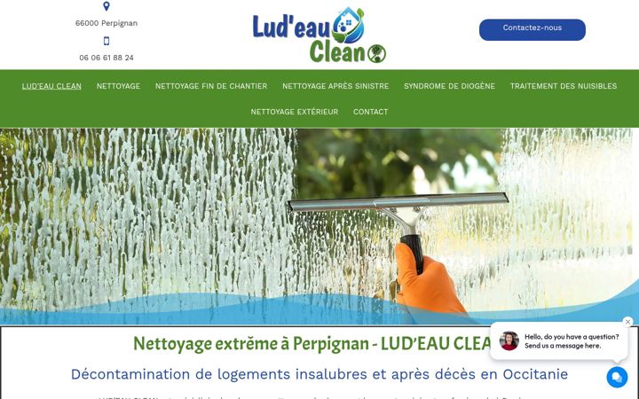 Screenshot of ludeauclean.fr