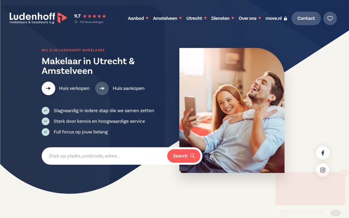 Screenshot of ludenhoff.nl