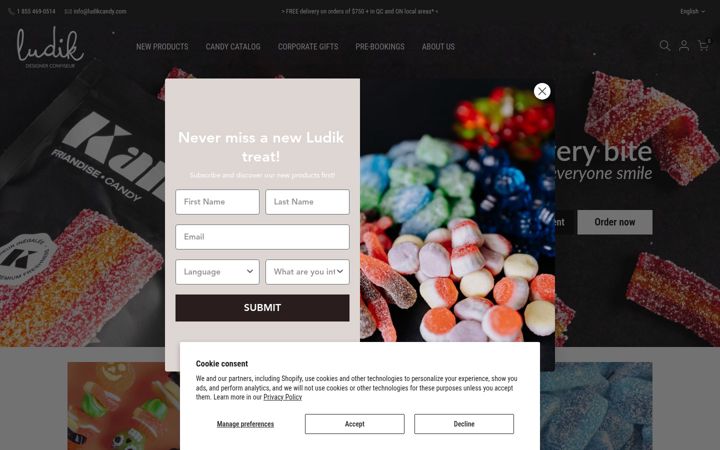 Zrzut ekranu ludikcandy.com