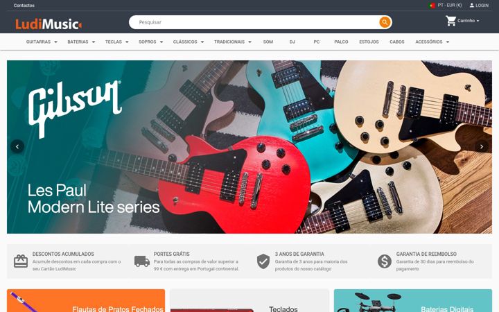 Екранна снимка на ludimusic.com