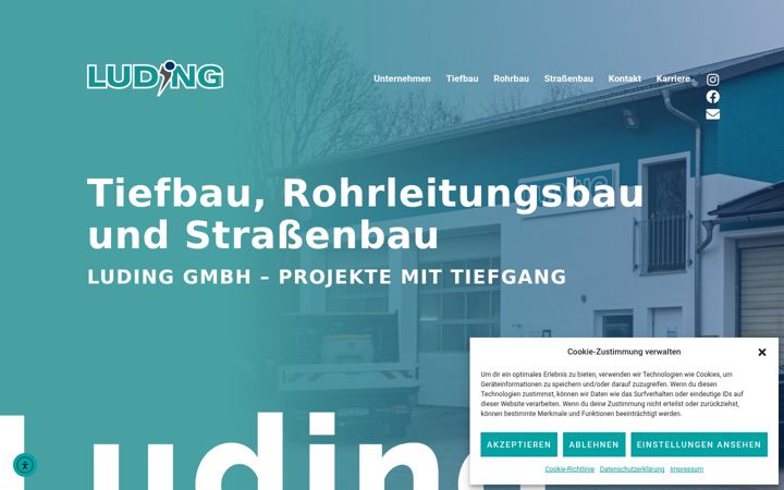 Screenshot of luding-tiefbau.de