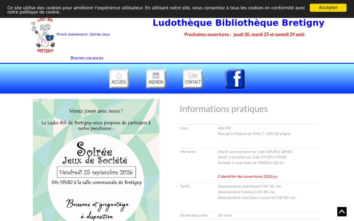 Screenshot of ludobib.ch