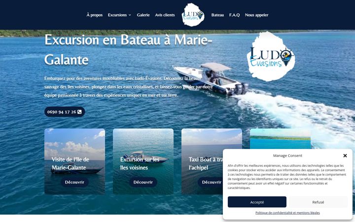 Screenshot of ludoevasions.com