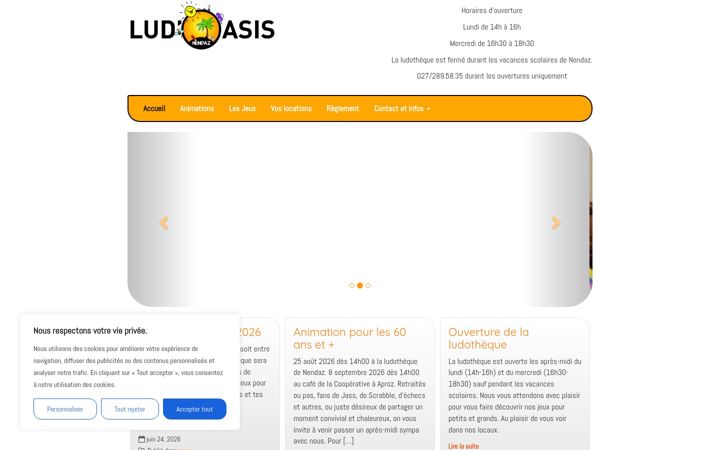 Screenshot of ludonendaz.ch