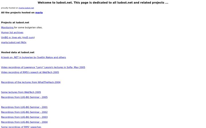 Screenshot of ludost.net