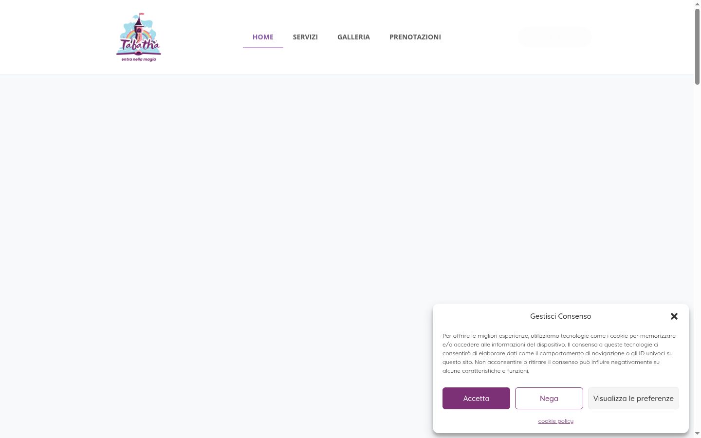 Screenshot van de toestemmingsbanner zoals getoond vóór enige interactie