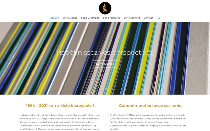 Screenshot of ludovic-clautour-artiste-peintre.fr