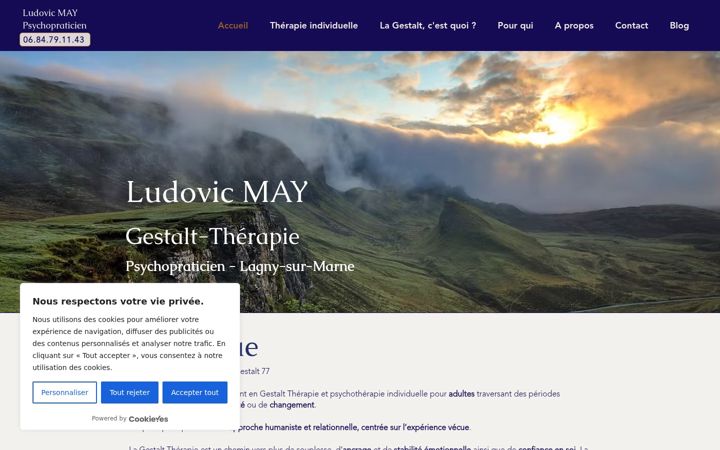 Screenshot of ludovicmay.fr