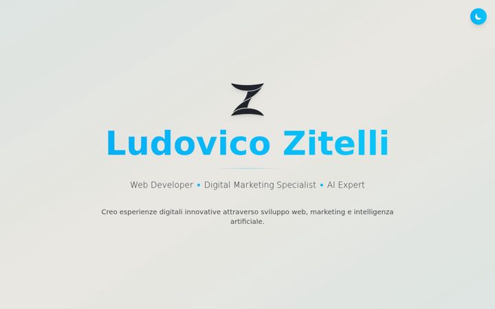 Screenshot of ludovicozitelli.it