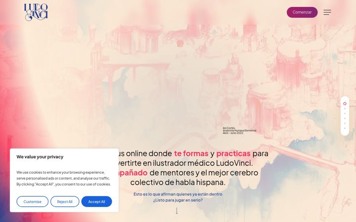 Screenshot of ludovinci.com