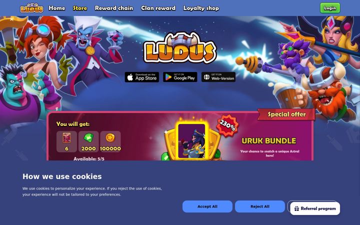 Screenshot of ludus-game.com