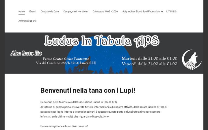 Screenshot of ludusintabula.org