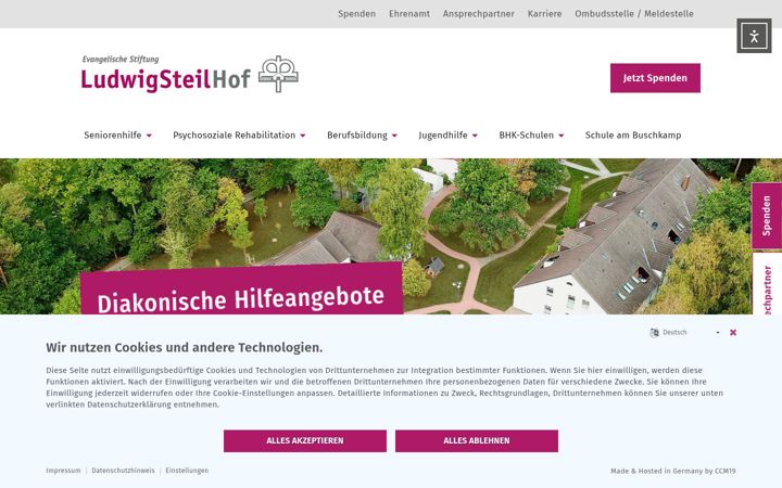 Screenshot of ludwig-steil-hof.de