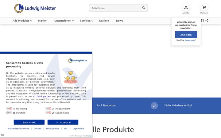 Screenshot of ludwigmeister.de