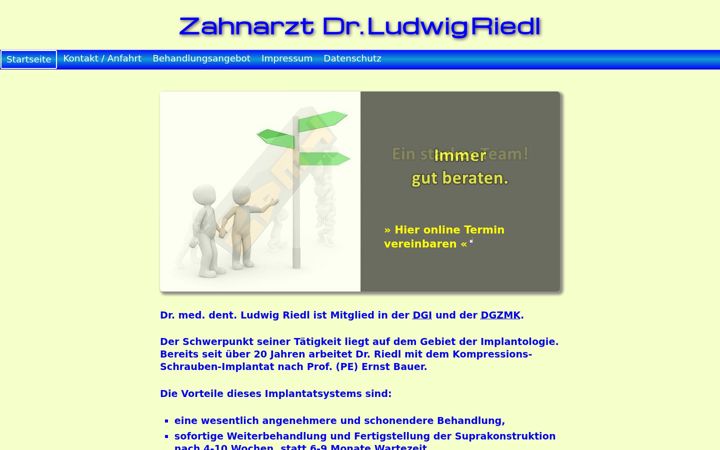 Screenshot of ludwigriedl.de
