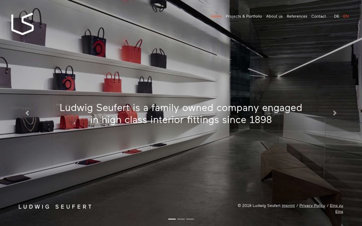 Screenshot of ludwigseufert.com