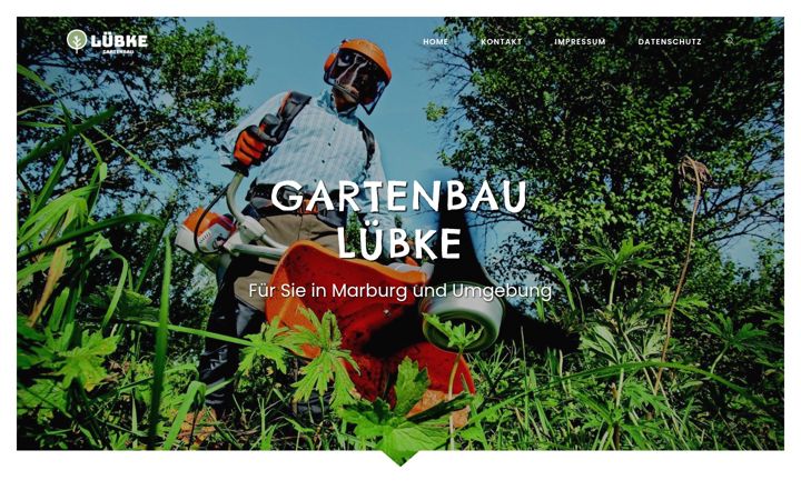 Kuvakaappaus sivustosta luebke-gartenbau.de