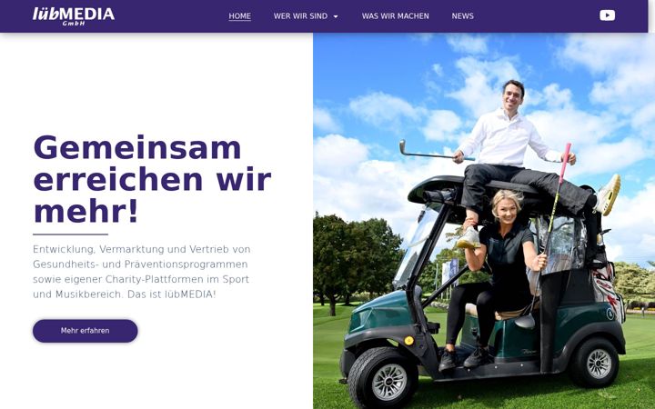 Screenshot of luebmedia.com